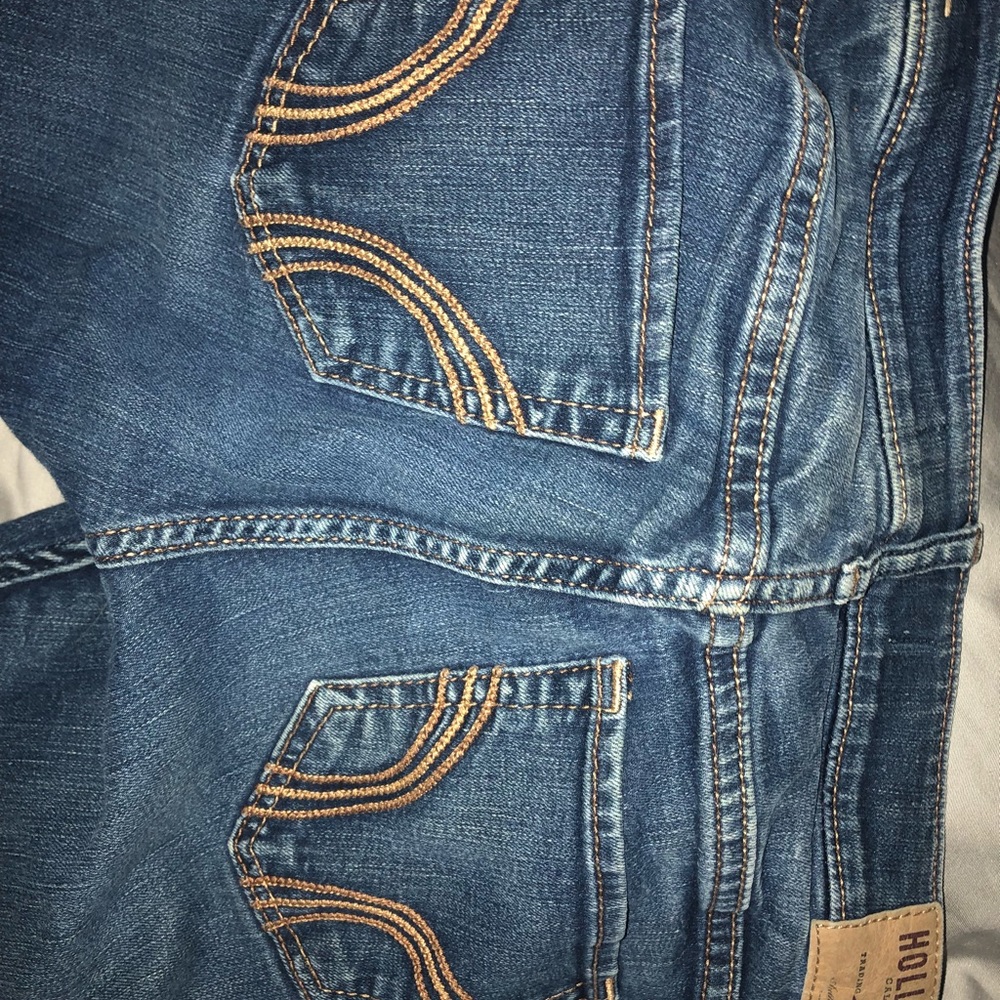hollister light to medium wash jeans
